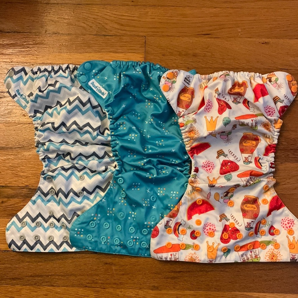 Mama Koala cloth pocket diapers 3 pack